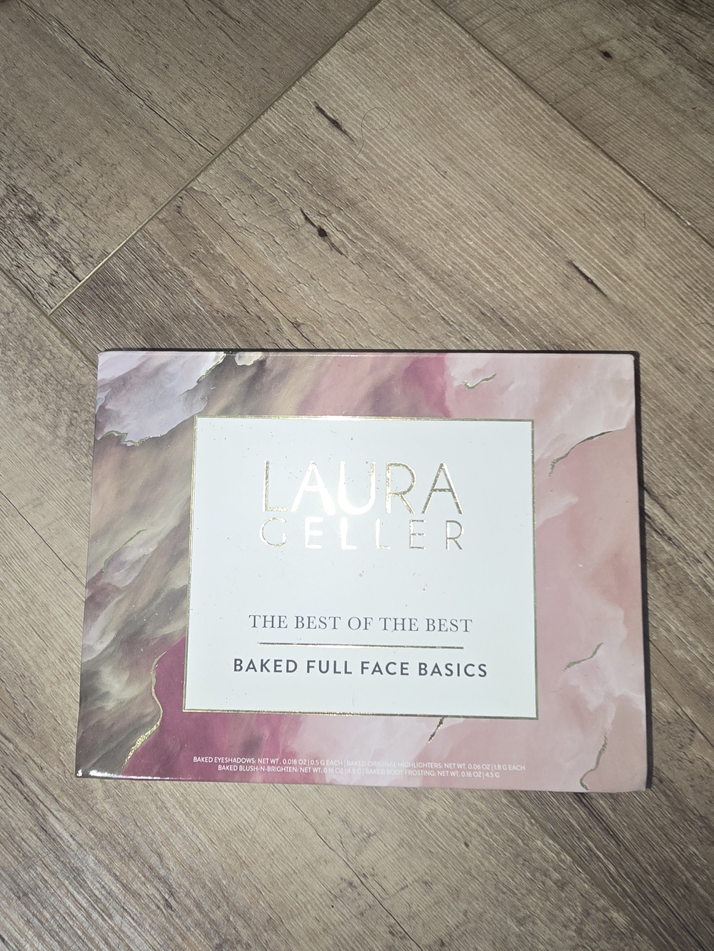 Laura Geller Baked Full Face Basics Palette - Pink, Cream, Gold Marble